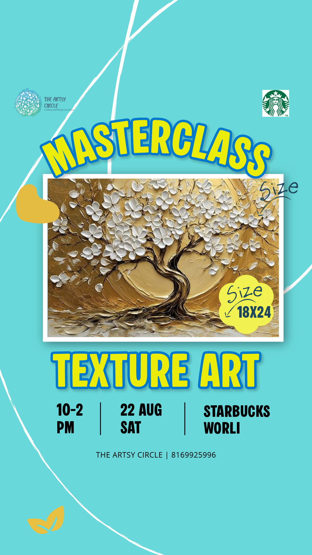 Texture Art Masterclass — Worli — Worli · Starbucks