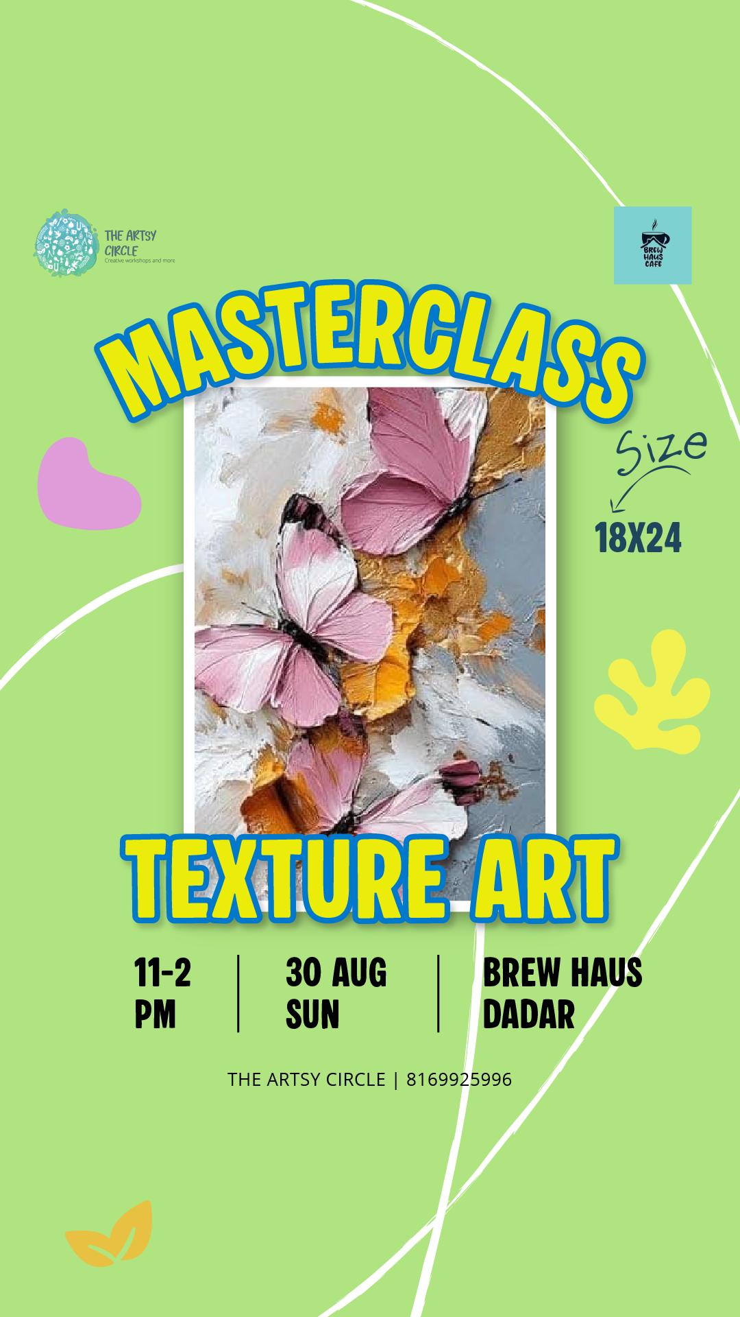 Texture Art Masterclass — Dadar — Dadar · Brewhaus