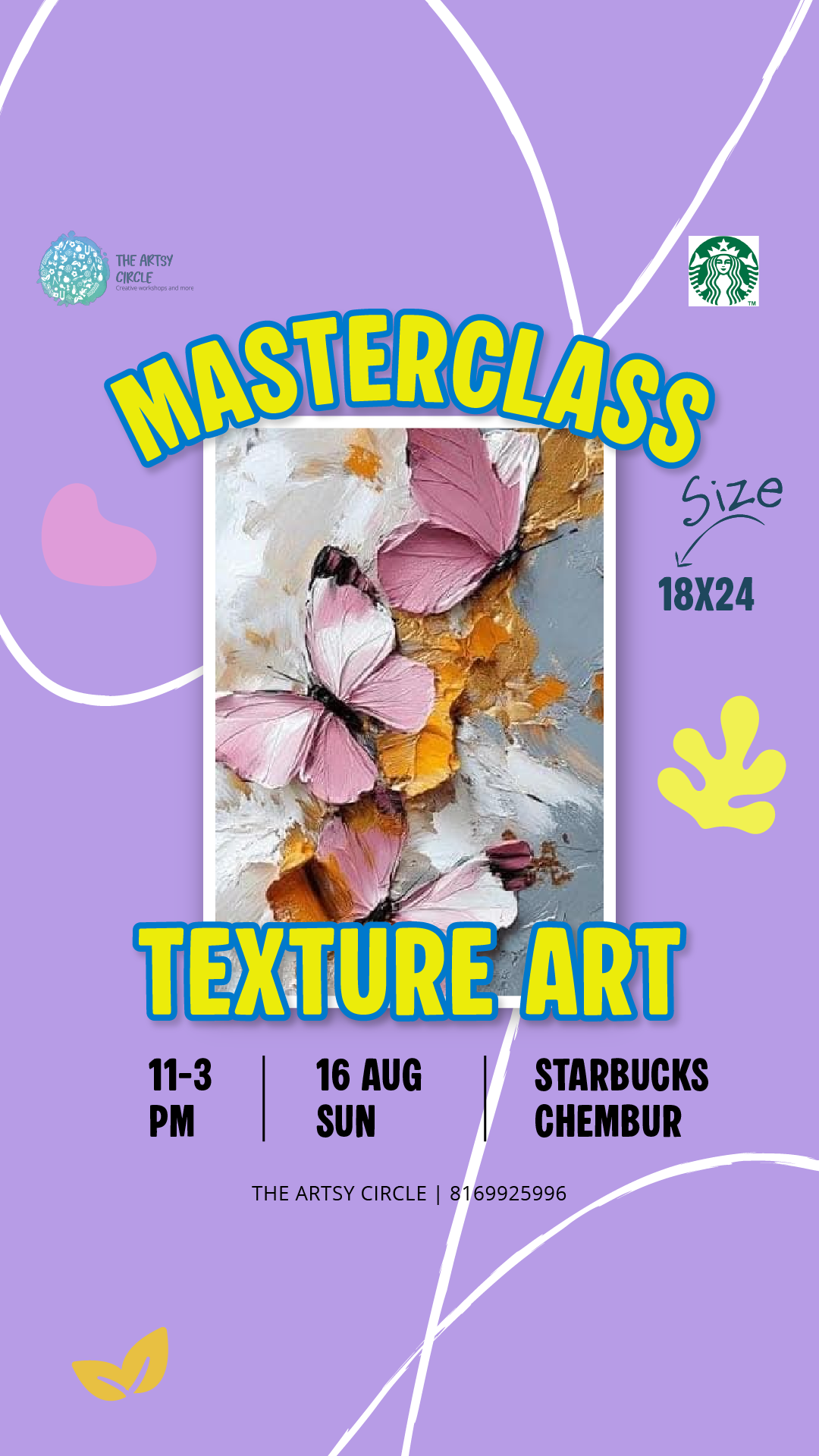 Texture Art Masterclass — Chembur — Chembur · Starbucks
