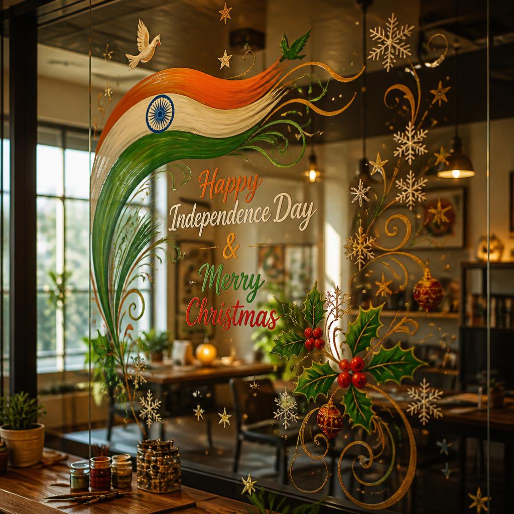 Festive Glass Painting